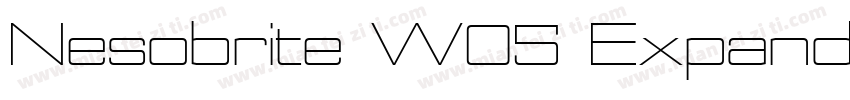 Nesobrite W05 Expanded Black字体转换